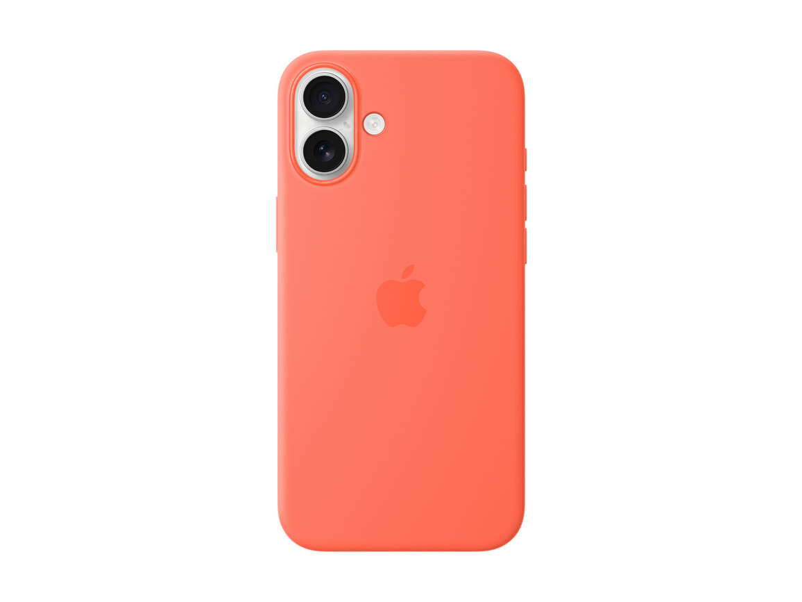 Apple iPhone 16 Plus Silikon Case mit MagSafe, mandarine