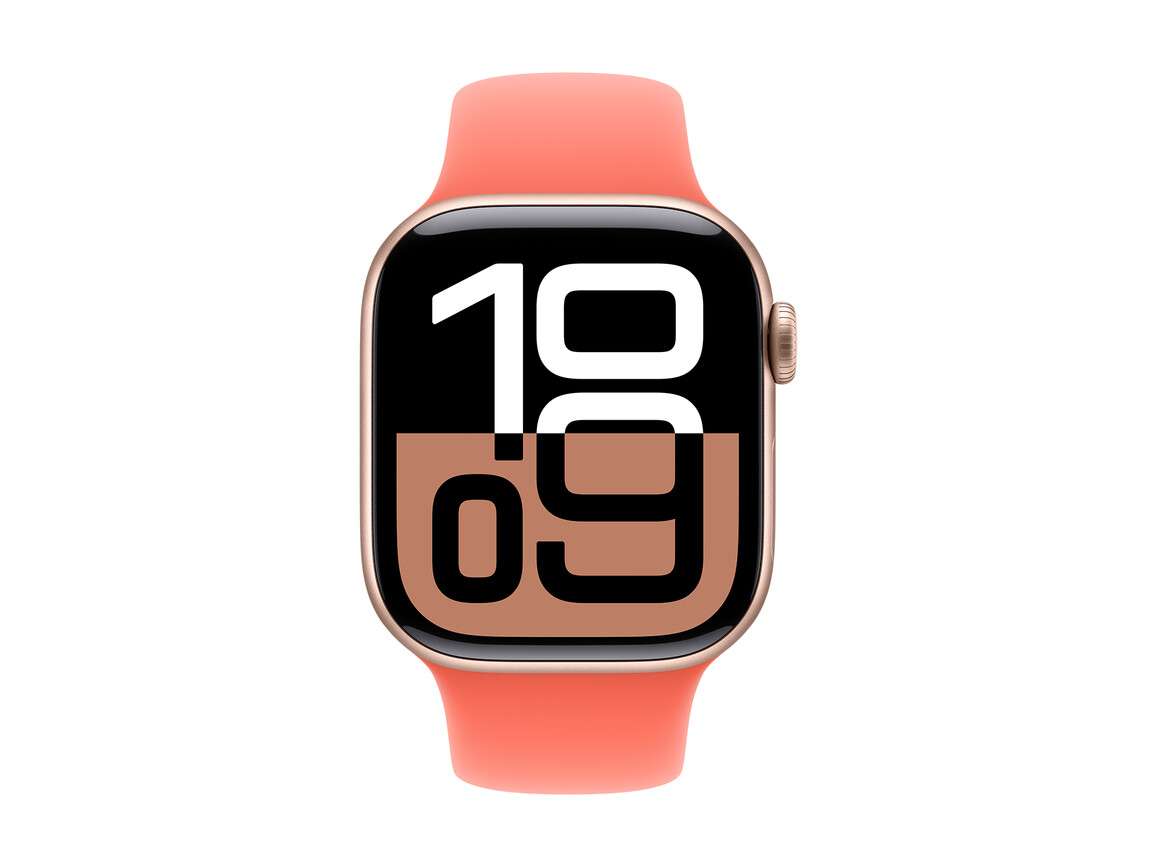 Apple Watch 42mm Sportarmband, mandarine - M/L