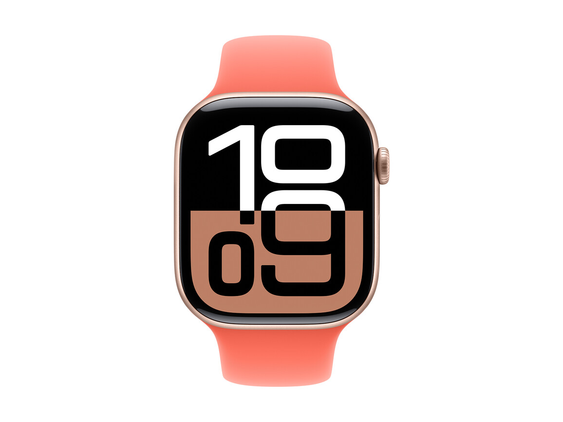 Apple Watch 46mm Sportarmband, mandarine - S/M