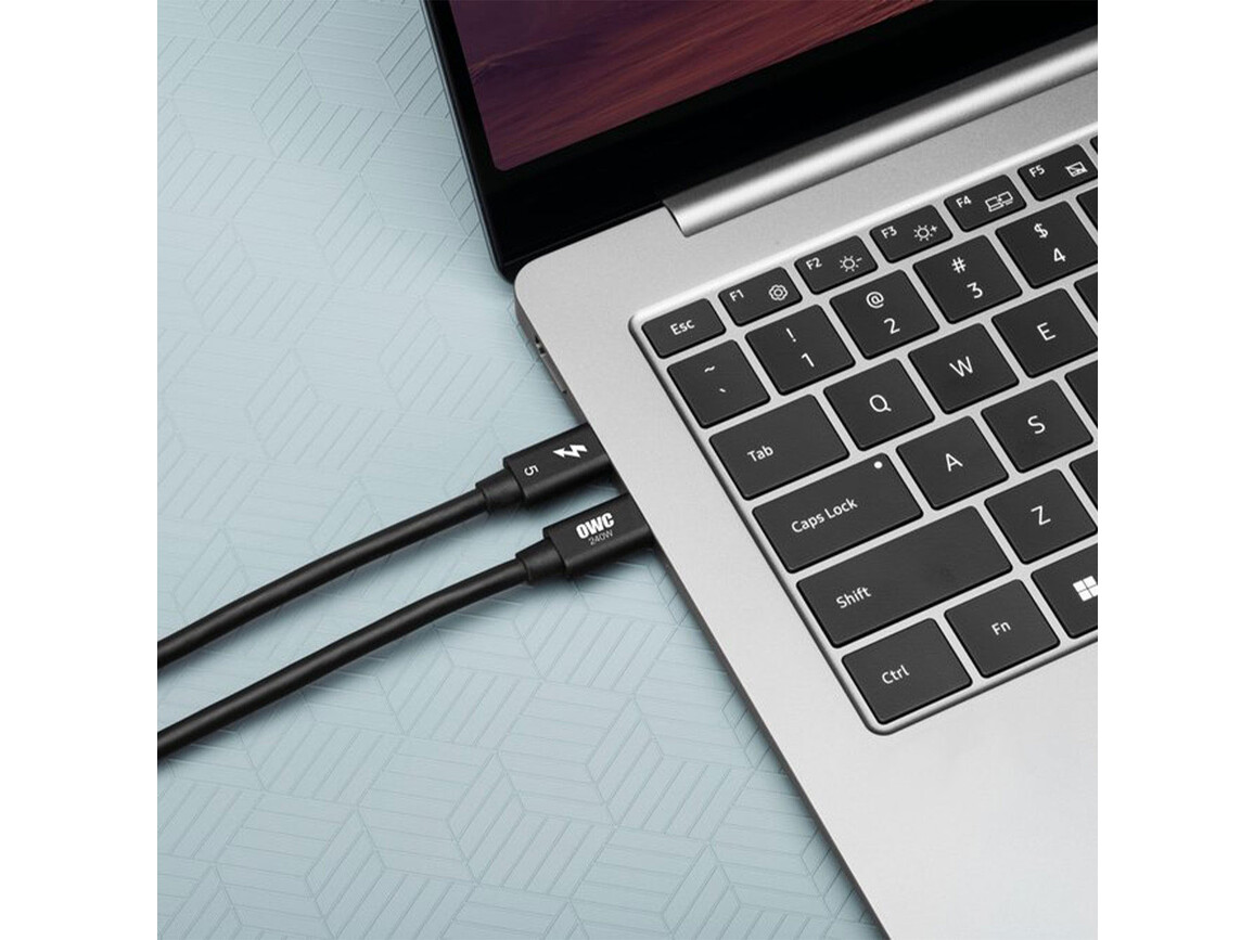 OWC Thunderbolt 5 Kabel, schwarz (0,3m)