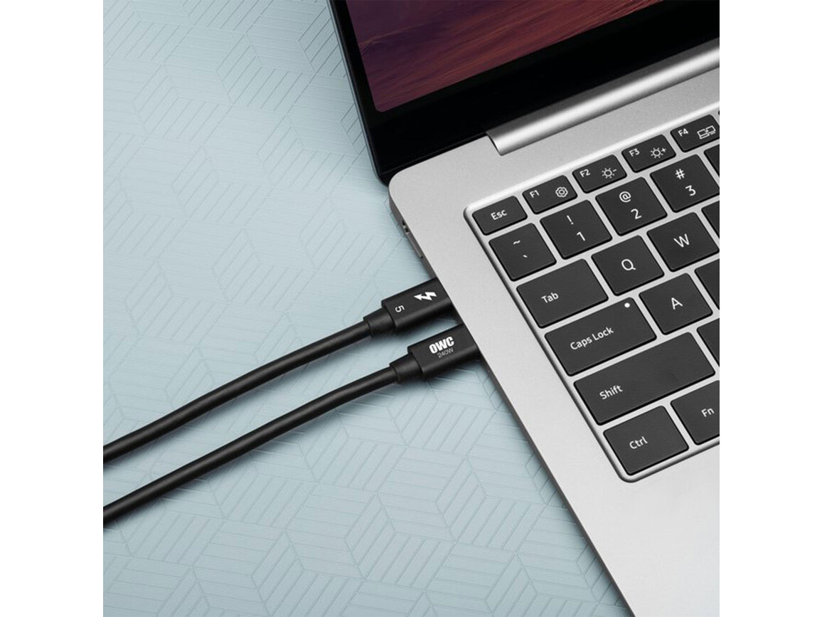 OWC Thunderbolt 5 Kabel, schwarz (0,8m)