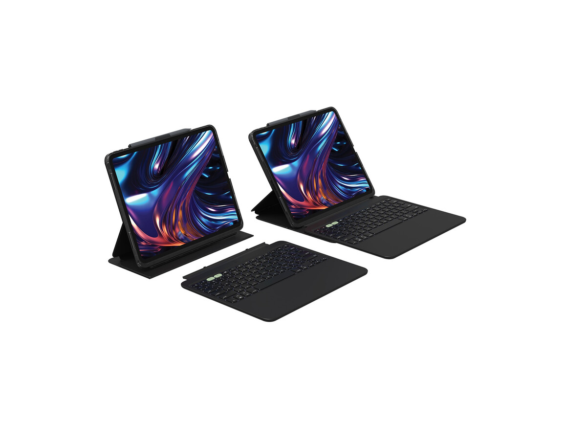 Zagg Tastatur Pro Keys 2 für iPad Pro 11&quot; (M4), schwarz, deutsch
