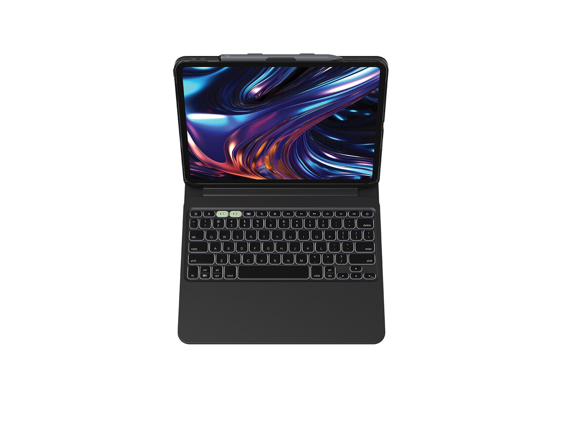 Zagg Tastatur Pro Keys 2 für iPad Pro 11" (M4), schwarz, deutsch