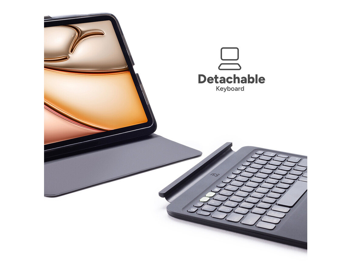 Zagg Tastatur Pro Keys 2 für iPad Air 13&quot; (M2/M3), schwarz, deutsch