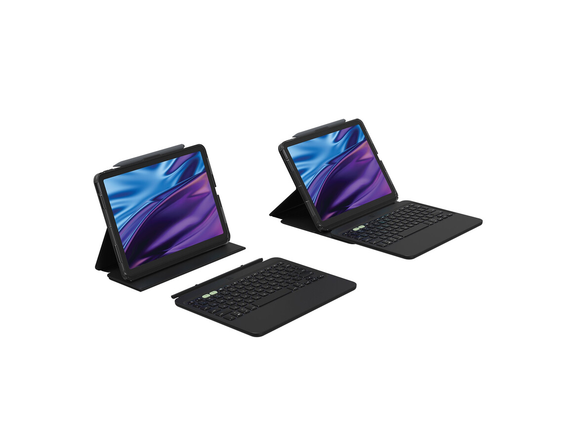 Zagg Tastatur Pro Keys 2 für iPad Air 11&quot; (M2/M3), schwarz, deutsch