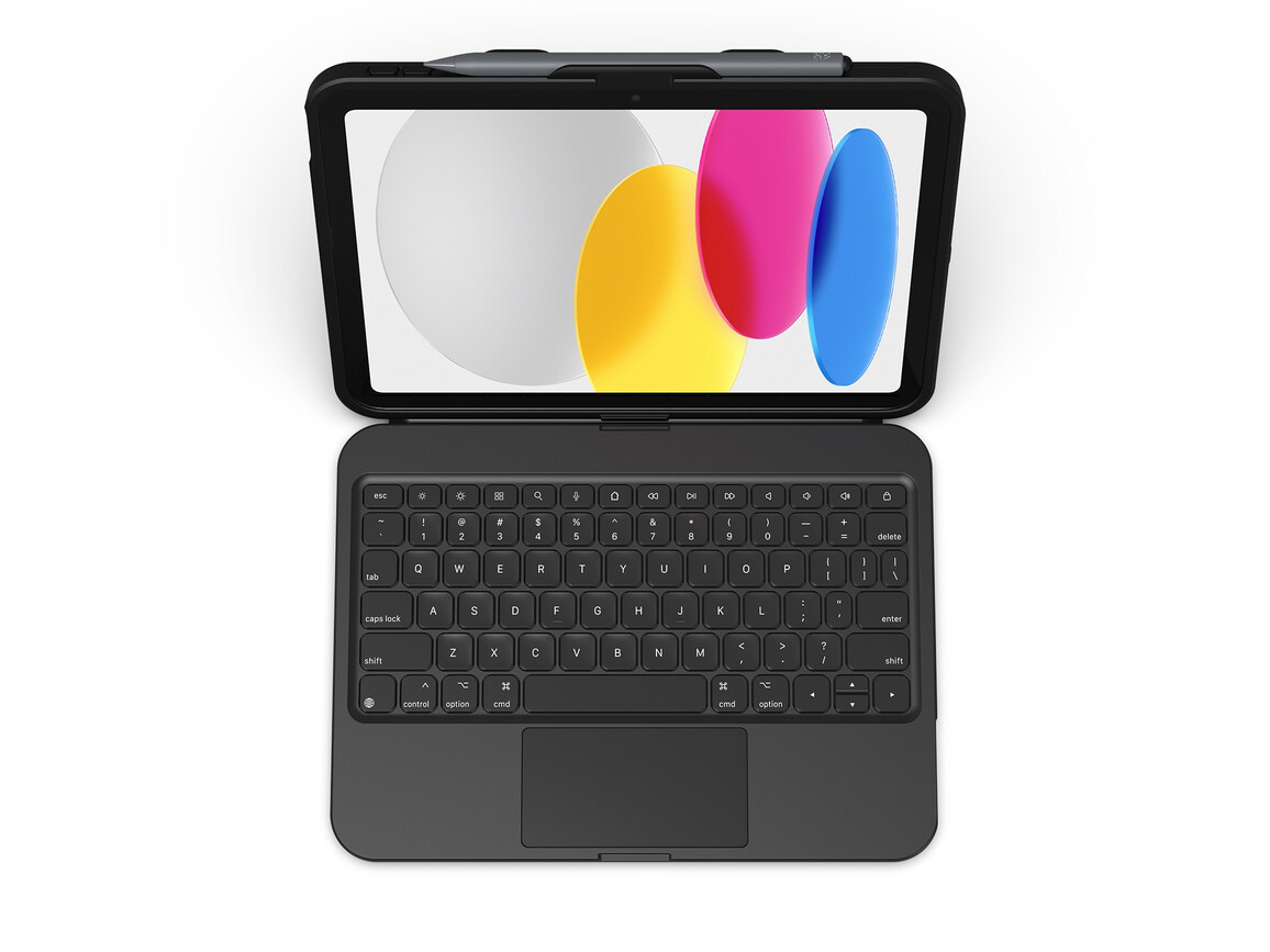 Zagg Tastatur Tough Keys Apple iPad 10.9" (10th Gen)/A16, schwarz, deutsch