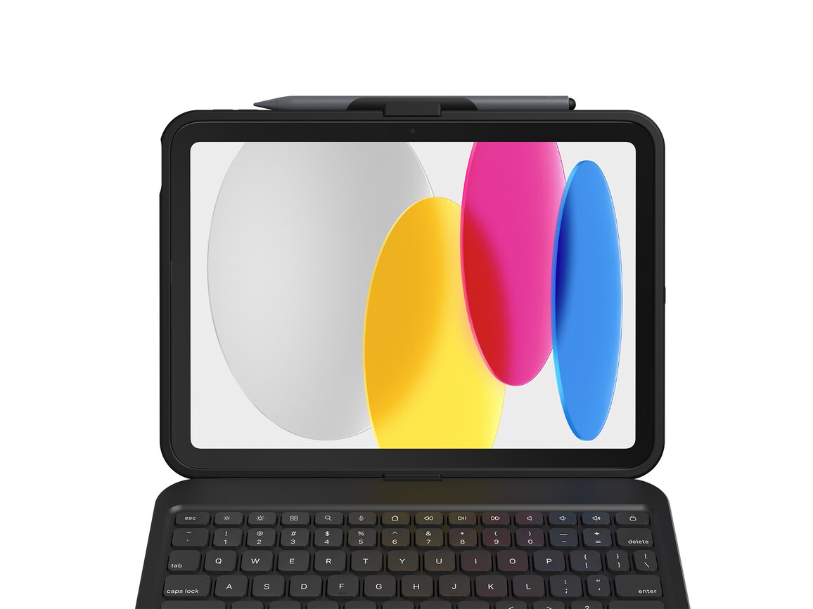 Zagg Tastatur Tough Keys Apple iPad 10.9" (10th Gen)/A16, schwarz, deutsch