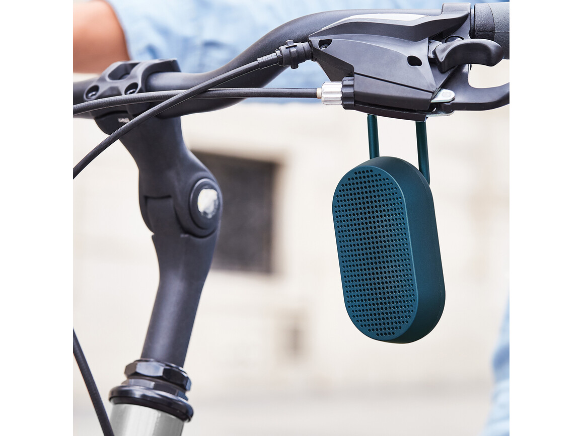 Lexon Mino T tragbarer Lautsprecher mit Karabiner, dunkelblau