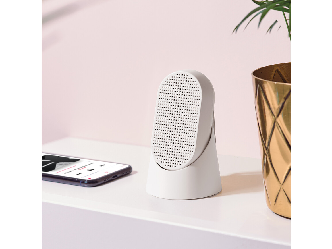 Lexon Mino T tragbarer Lautsprecher mit Karabiner, weiss