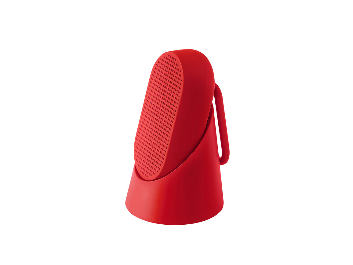 Lexon Mino T tragbarer Lautsprecher mit Karabiner, rot