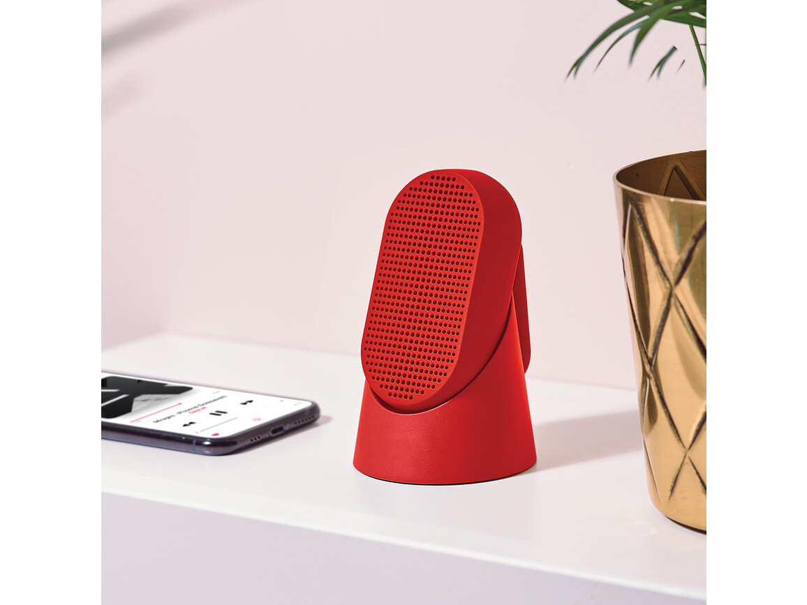 Lexon Mino T tragbarer Lautsprecher mit Karabiner, rot