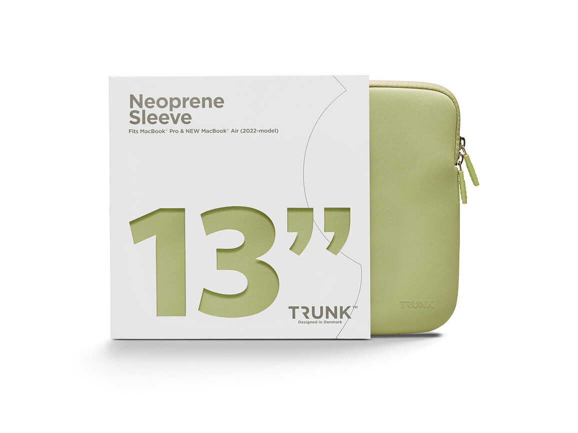Trunk Neopren Sleeve für MacBook Air/MacBook Pro 13", hellgrün