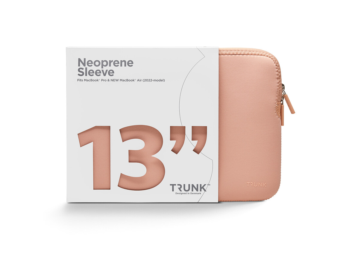 Trunk Neopren Sleeve für MacBook Air/MacBook Pro 13", koralle