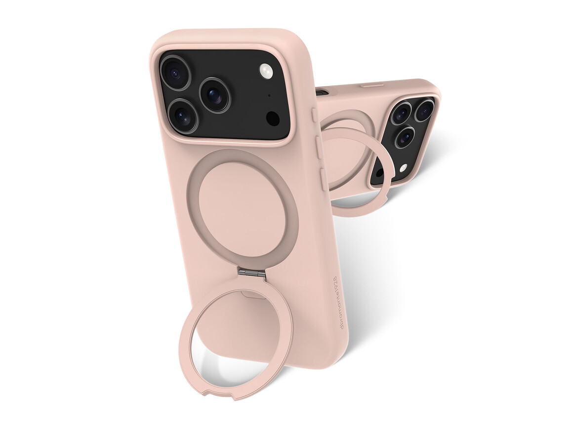 dbramante Roskilde ICON Case mit MagSafe Kick für iPhone 17 Pro, rosa