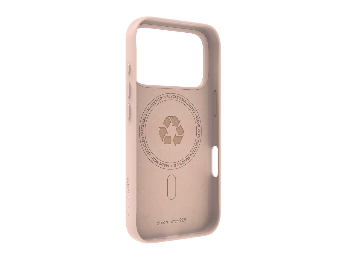 dbramante Roskilde ICON Case mit MagSafe Kick für iPhone 17 Pro, rosa