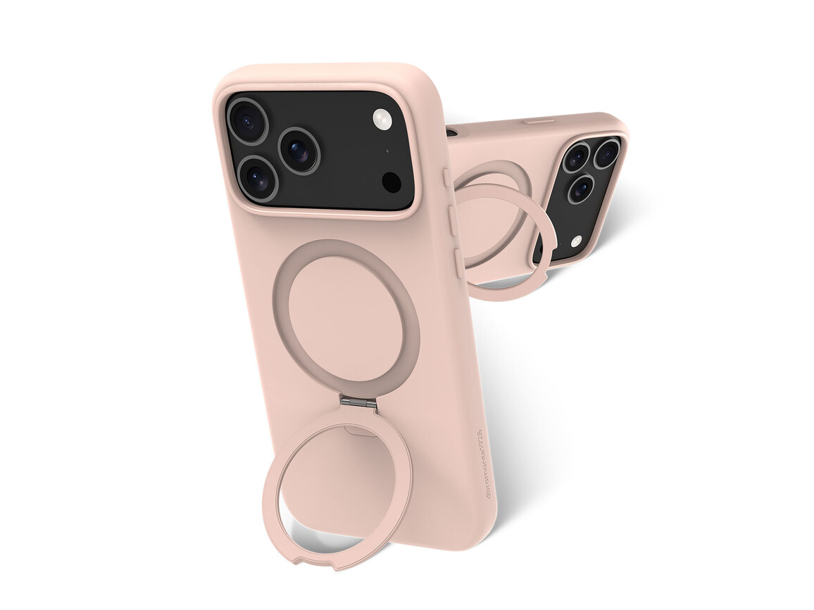 dbramante Roskilde ICON Case mit MagSafe Kick für iPhone 17 Pro Max, rosa