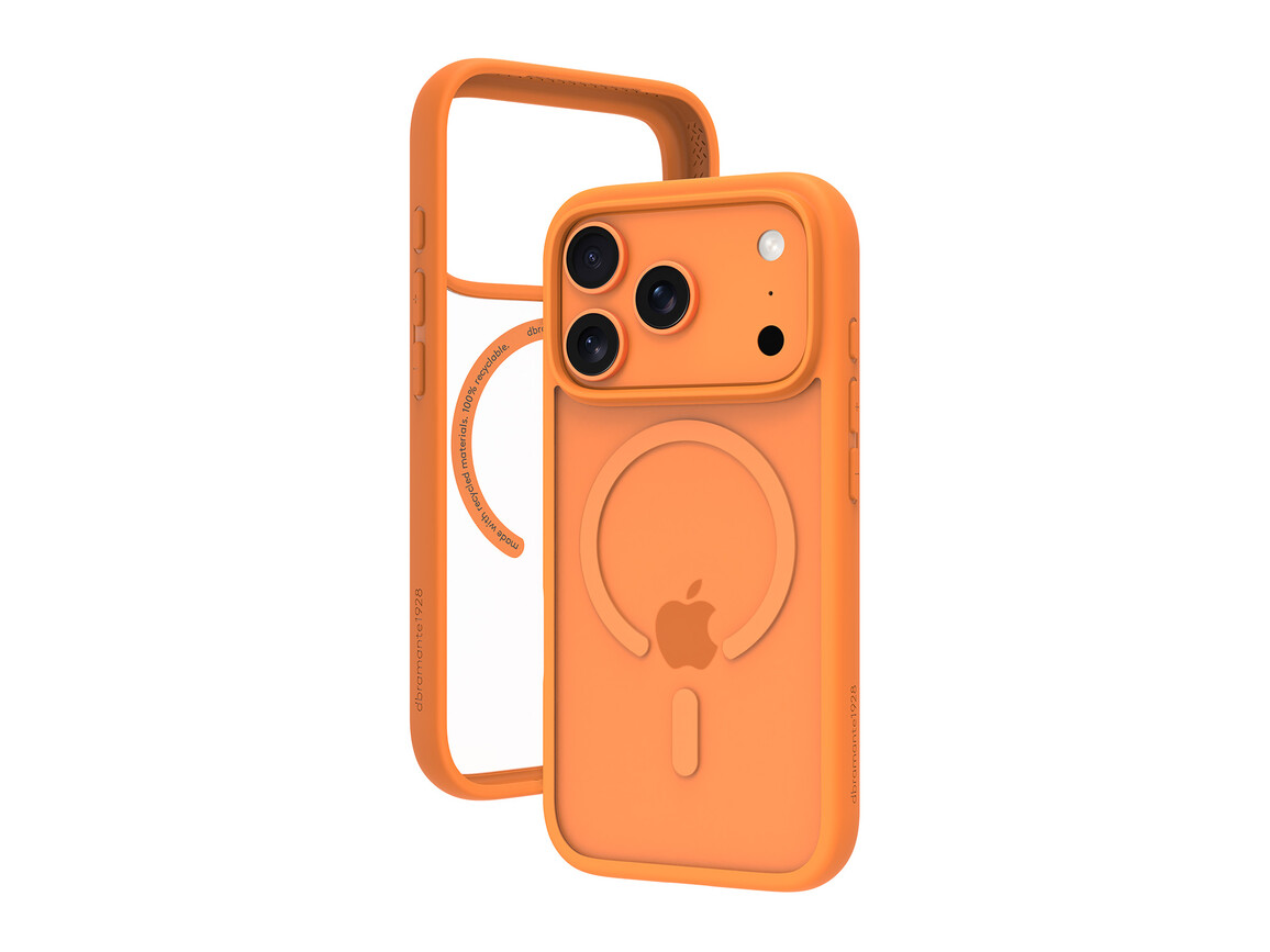 dbramante Grenen Case mit MagSafe für iPhone 17 Pro, orange