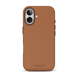 Vonmählen Kunstleder-Case für iPhone 17, braun