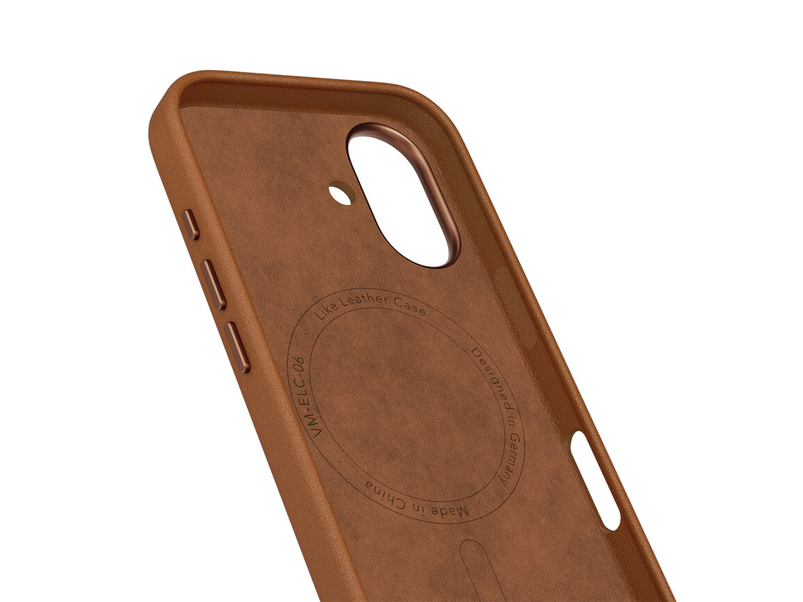 Vonmählen Kunstleder-Case für iPhone 17, braun