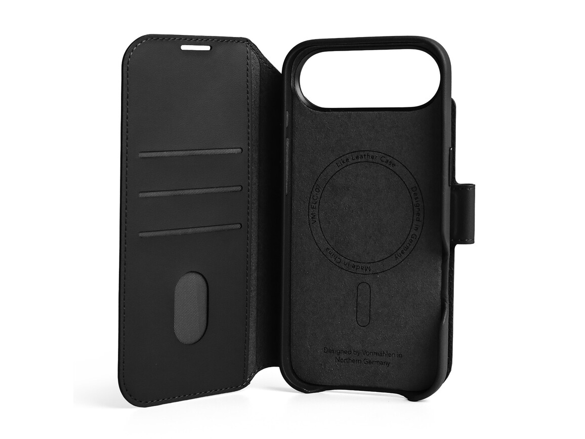 Vonmählen Kunstleder-Folio für iPhone Air, schwarz