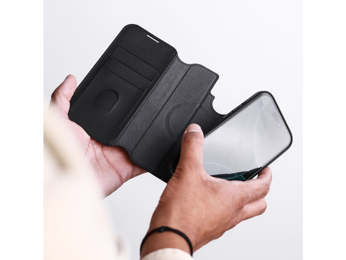 Vonmählen Kunstleder-Folio für iPhone Air, schwarz