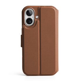 Vonmählen Kunstleder-Folio für iPhone 17, braun