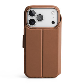 Vonmählen Kunstleder-Folio für iPhone 17 Pro, braun
