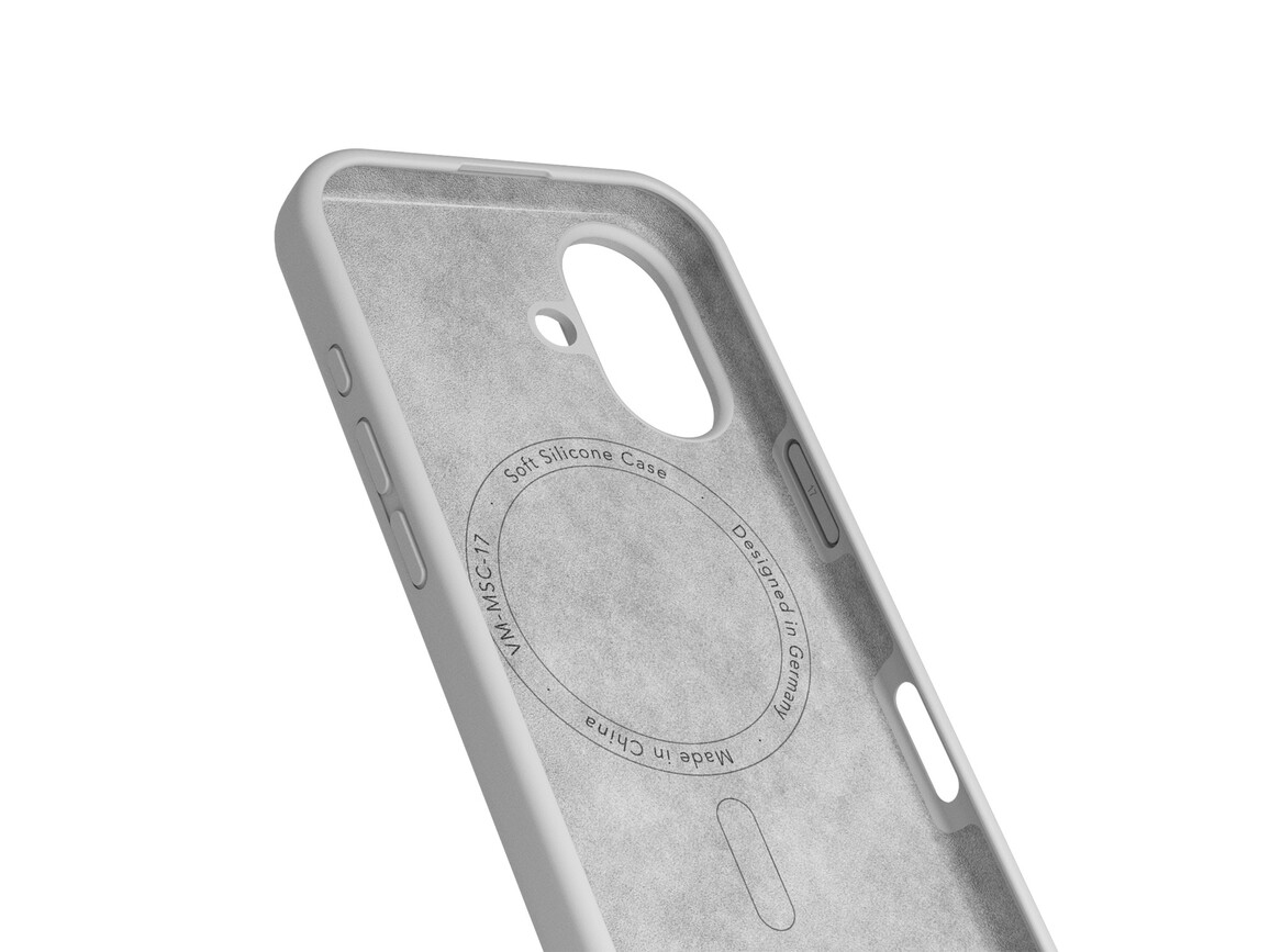 Vonmählen Silikon-Case für iPhone 17, hellgrau