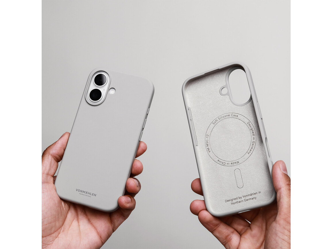 Vonmählen Silikon-Case für iPhone 17, hellgrau