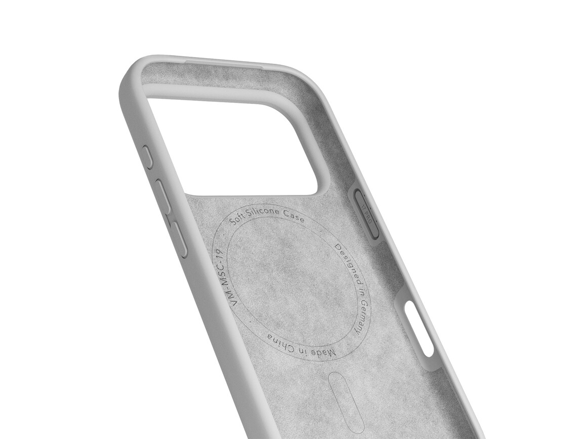 Vonmählen Silikon-Case für iPhone 17 Pro Max, hellgrau