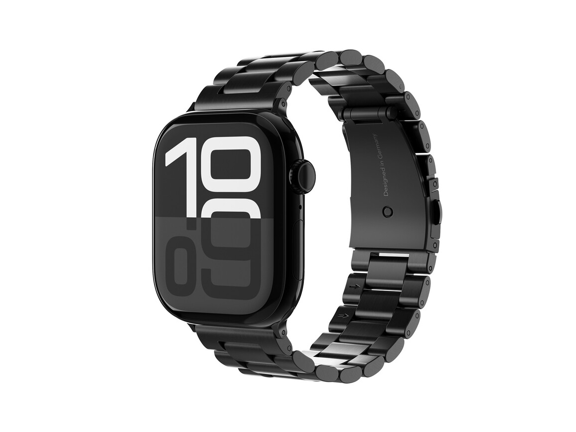 Vonmählen Gliederarmband 2 für Apple Watch 40/41/42mm, schwarz