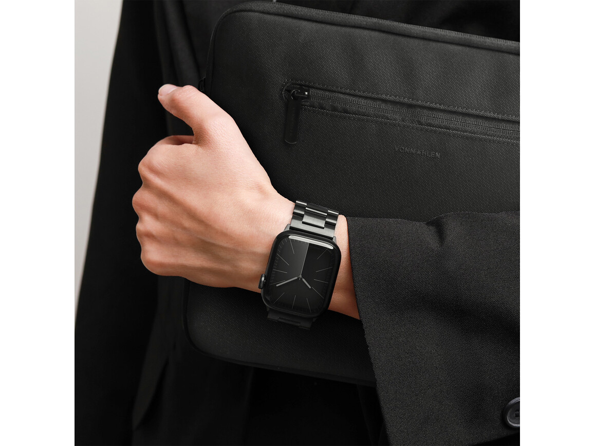 Vonmählen Gliederarmband 2 für Apple Watch 40/41/42mm, schwarz