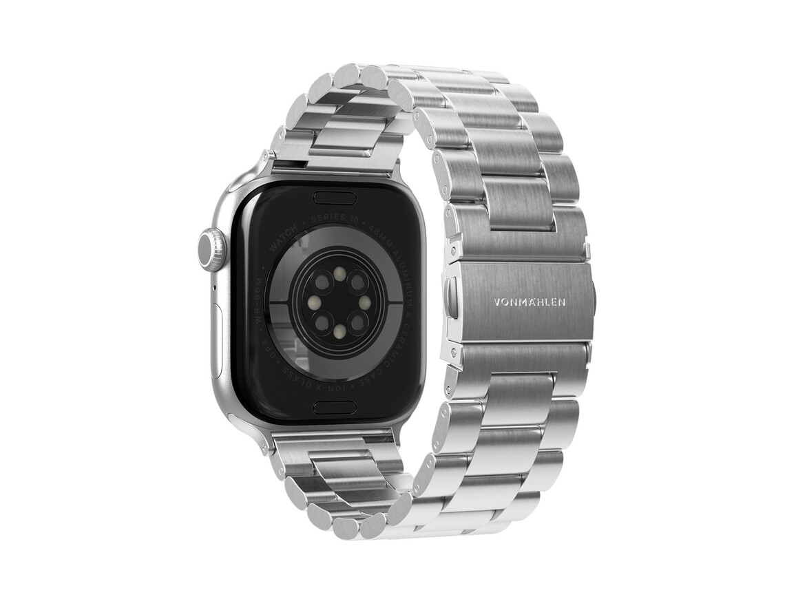 Vonmählen Gliederarmband 2 für Apple Watch 44/45/46/49mm, silber
