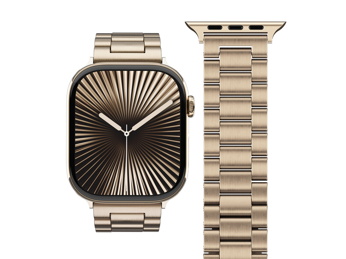 Vonmählen Gliederarmband 2 für Apple Watch 44/45/46/49mm, gold