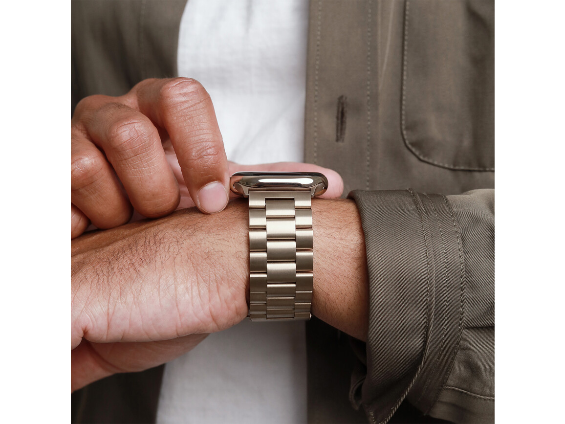 Vonmählen Gliederarmband 2 für Apple Watch 44/45/46/49mm, gold