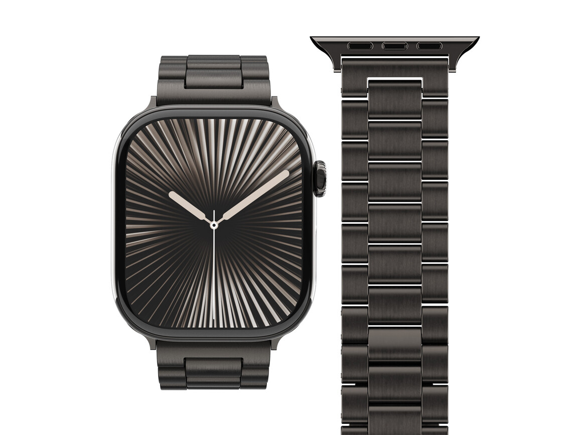 Vonmählen Gliederarmband 2 für Apple Watch 44/45/46/49mm, granitgrau