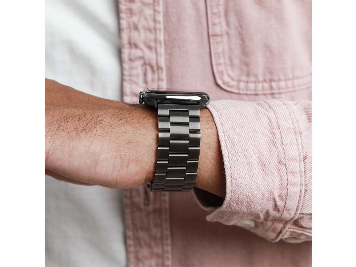 Vonmählen Gliederarmband 2 für Apple Watch 44/45/46/49mm, granitgrau