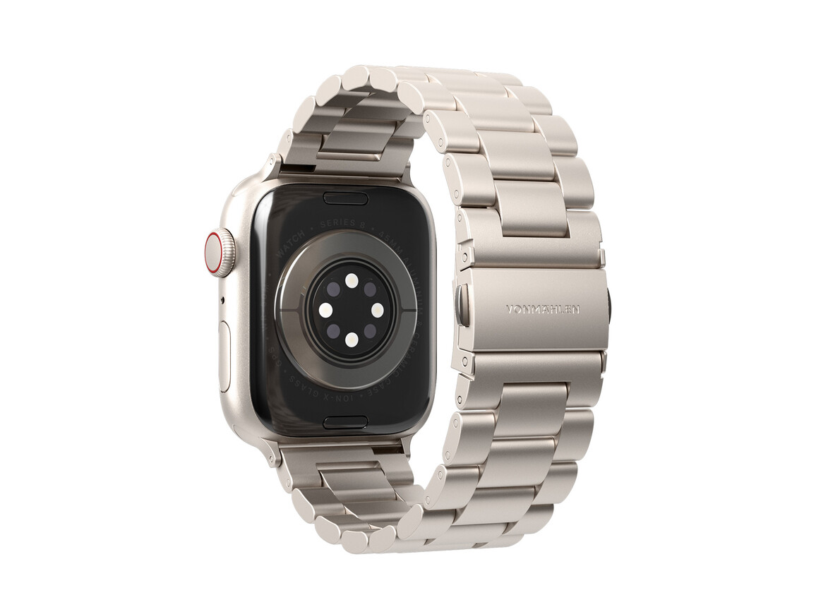 Vonmählen Gliederarmband 2 für Apple Watch 44/45/46/49mm, champagne