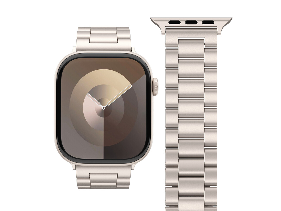 Vonmählen Gliederarmband 2 für Apple Watch 44/45/46/49mm, champagne