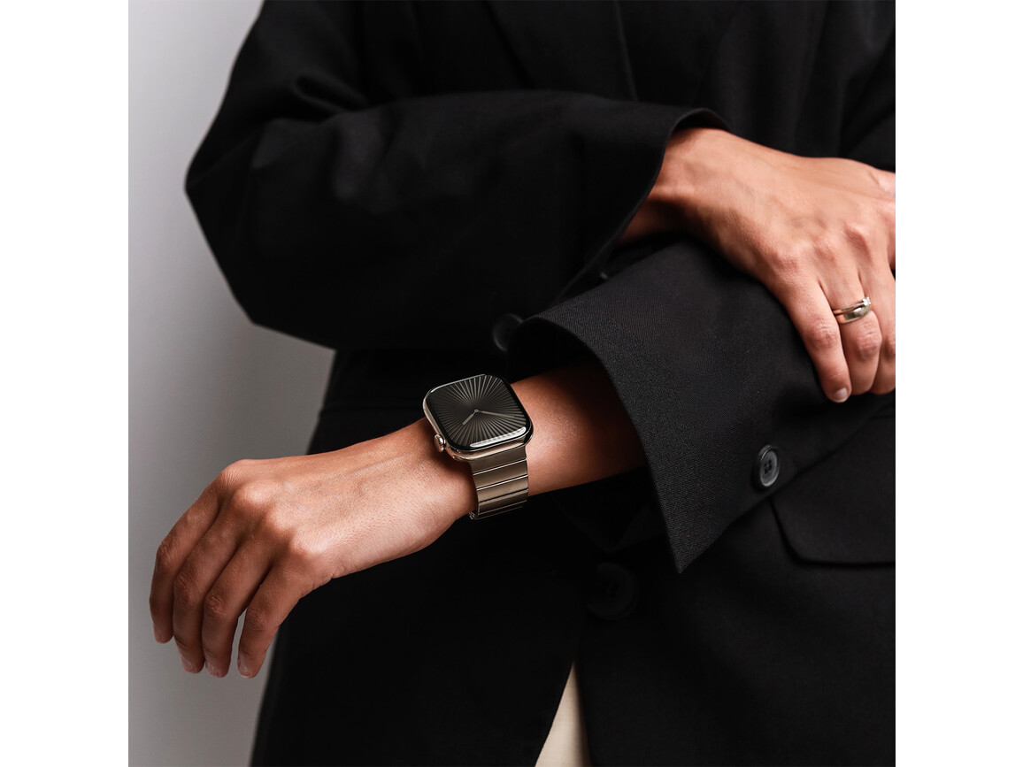 Vonmählen Edelstahl Gliederarmband Pro für Apple Watch 44/45/46/49mm, gold