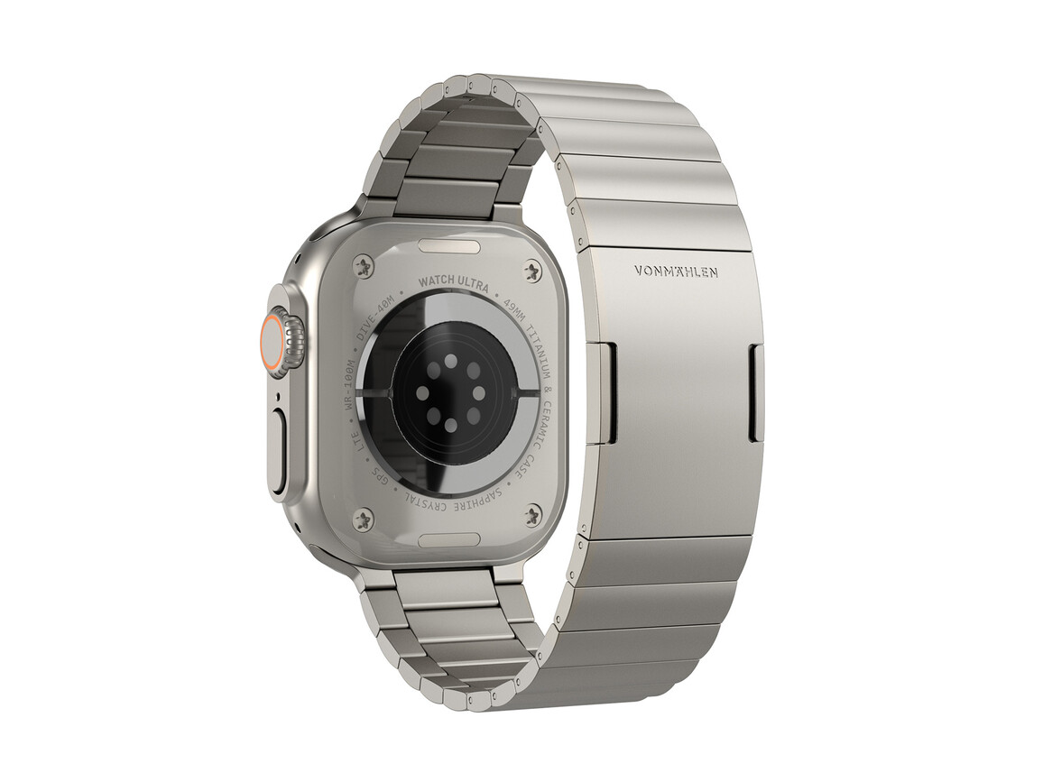Vonmählen Titan Gliederarmband Pro für Apple Watch 44/45/46/49mm, beige