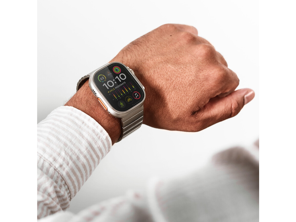 Vonmählen Titan Gliederarmband Pro für Apple Watch 44/45/46/49mm, beige