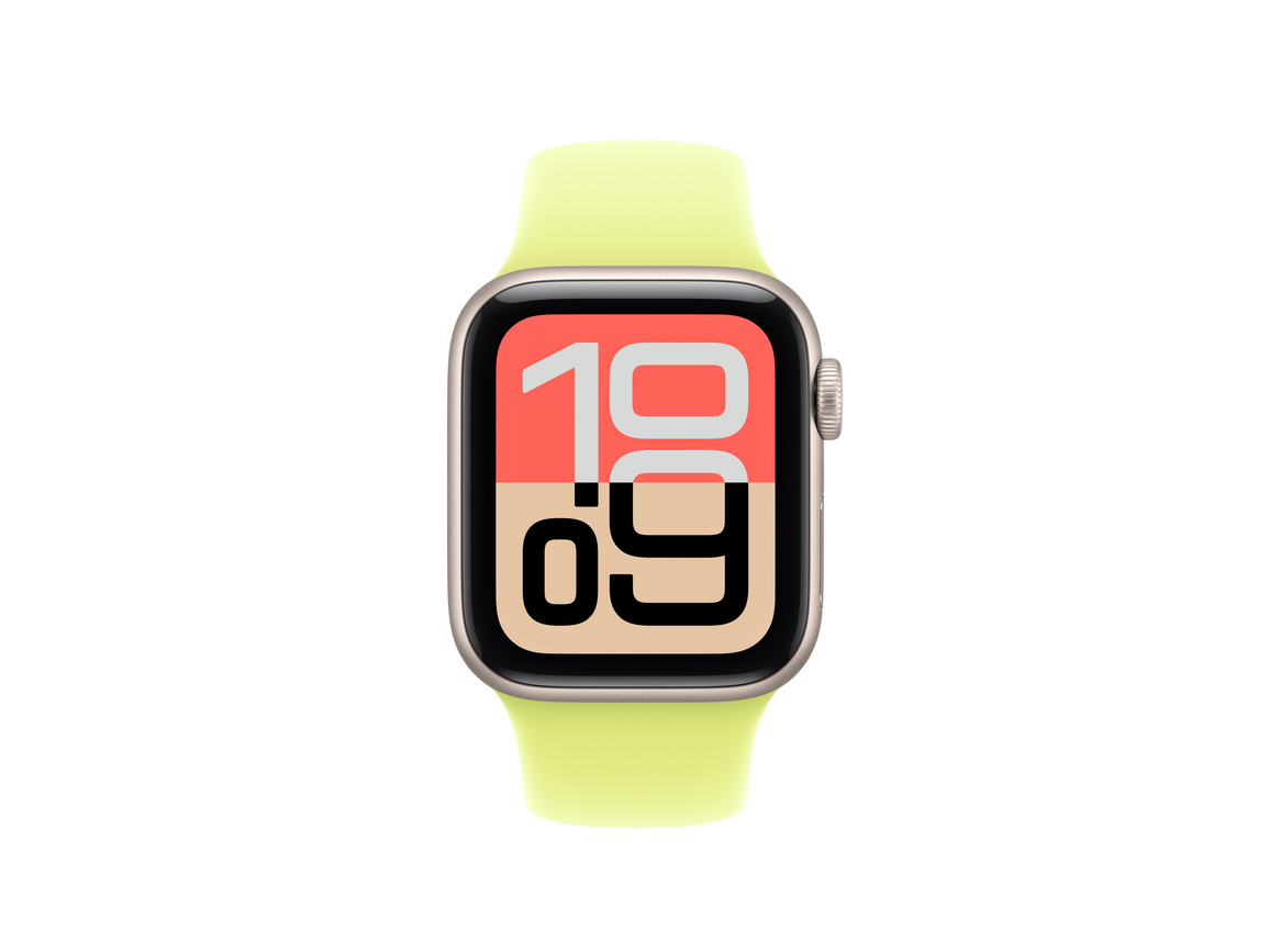 40 mm Sportarmband Neongelb - S/M