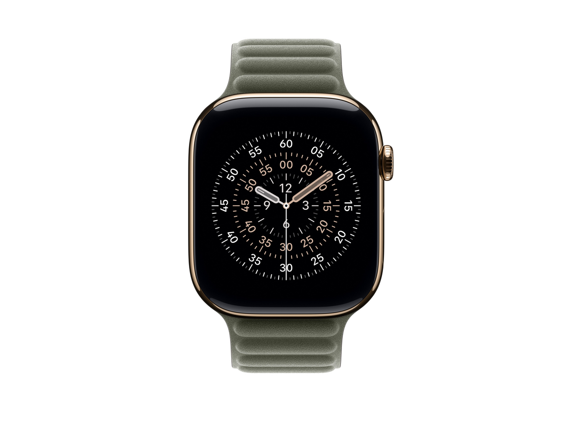 46 mm Armband mit Magnetverschluss Silbergrau - M/L