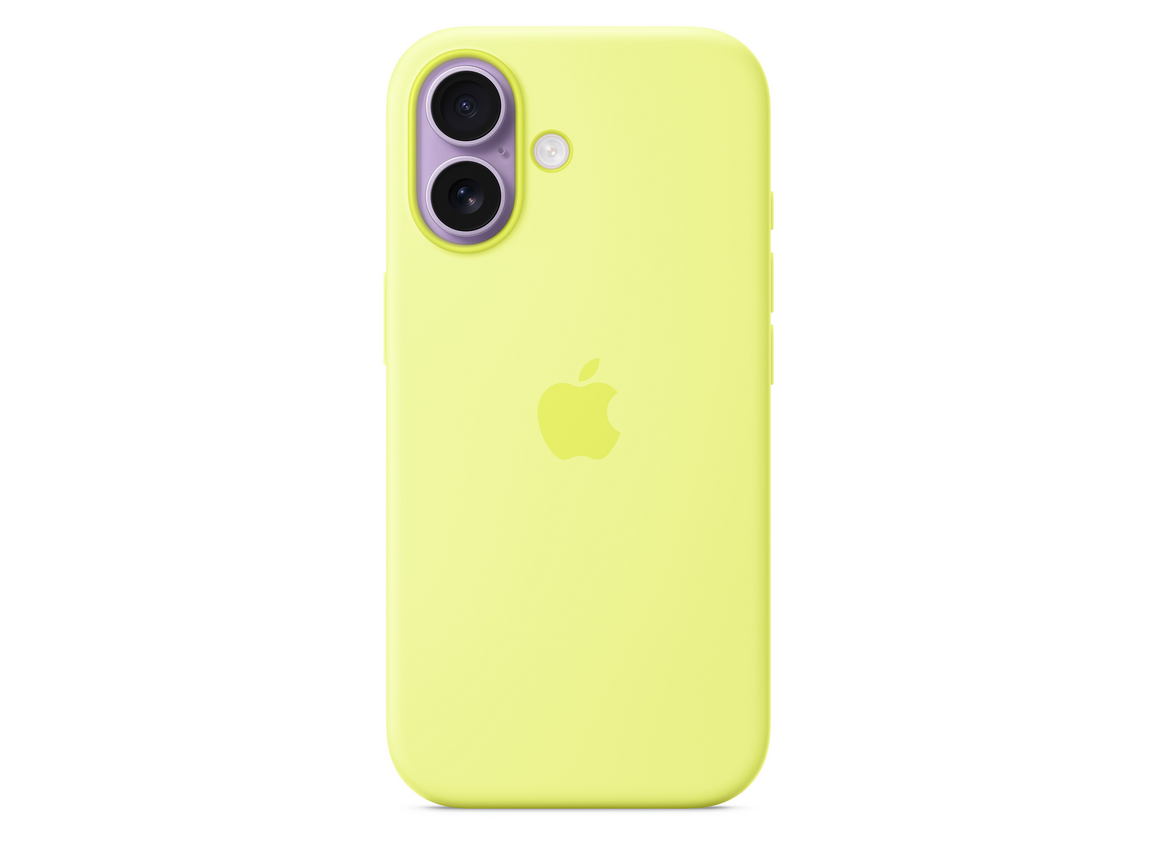 iPhone 17 Silikon Case mit MagSafe - Neongelb