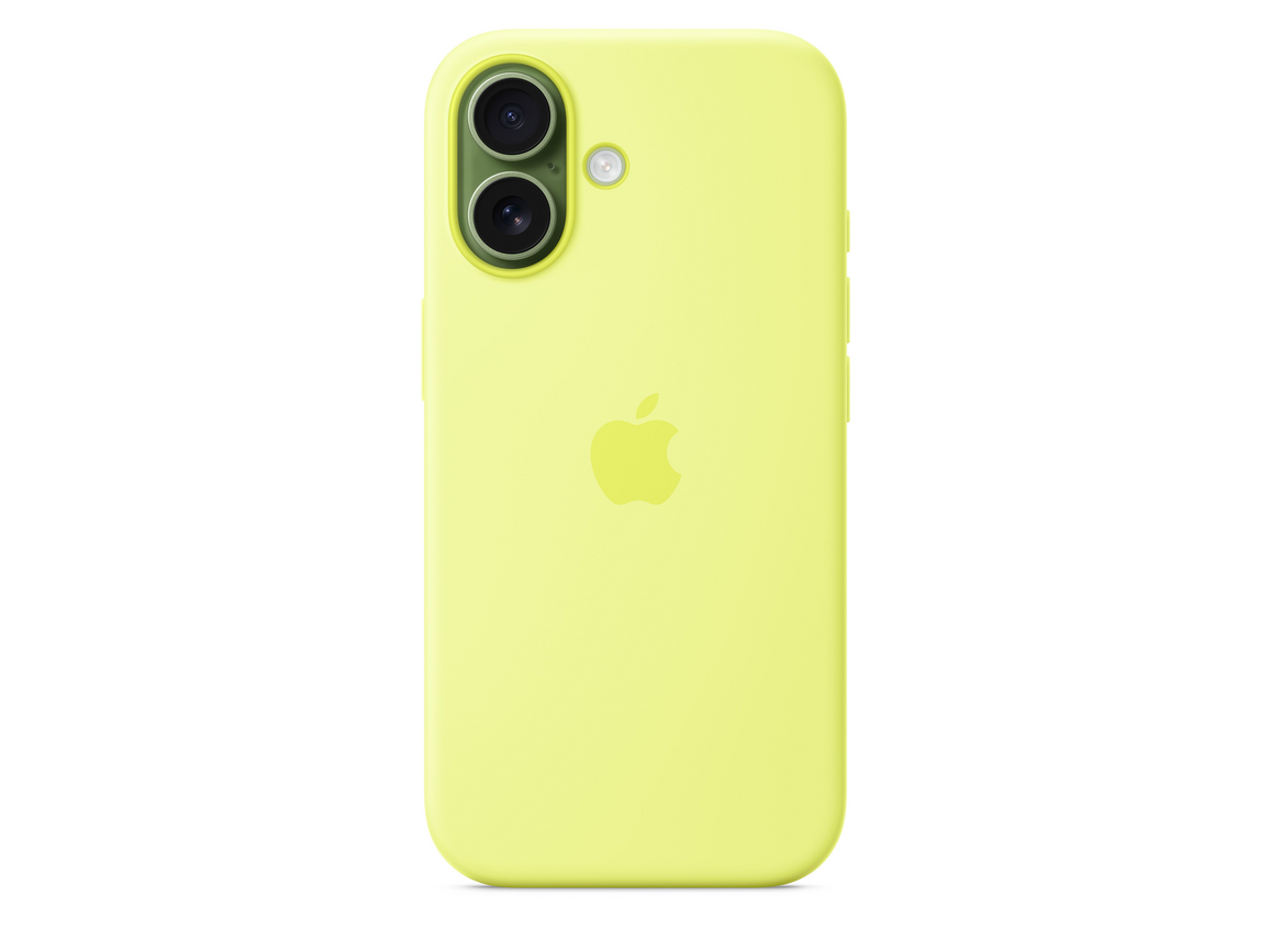 iPhone 17 Silikon Case mit MagSafe - Neongelb