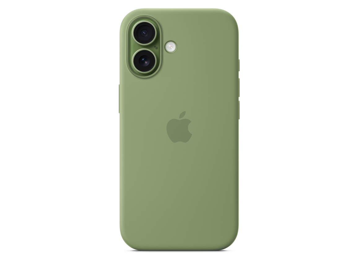 iPhone 17 Silikon Case mit MagSafe - Hellmoosgrün