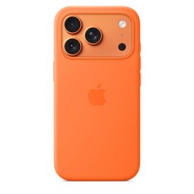 iPhone 17 Pro Silikon Case mit MagSafe - Orange