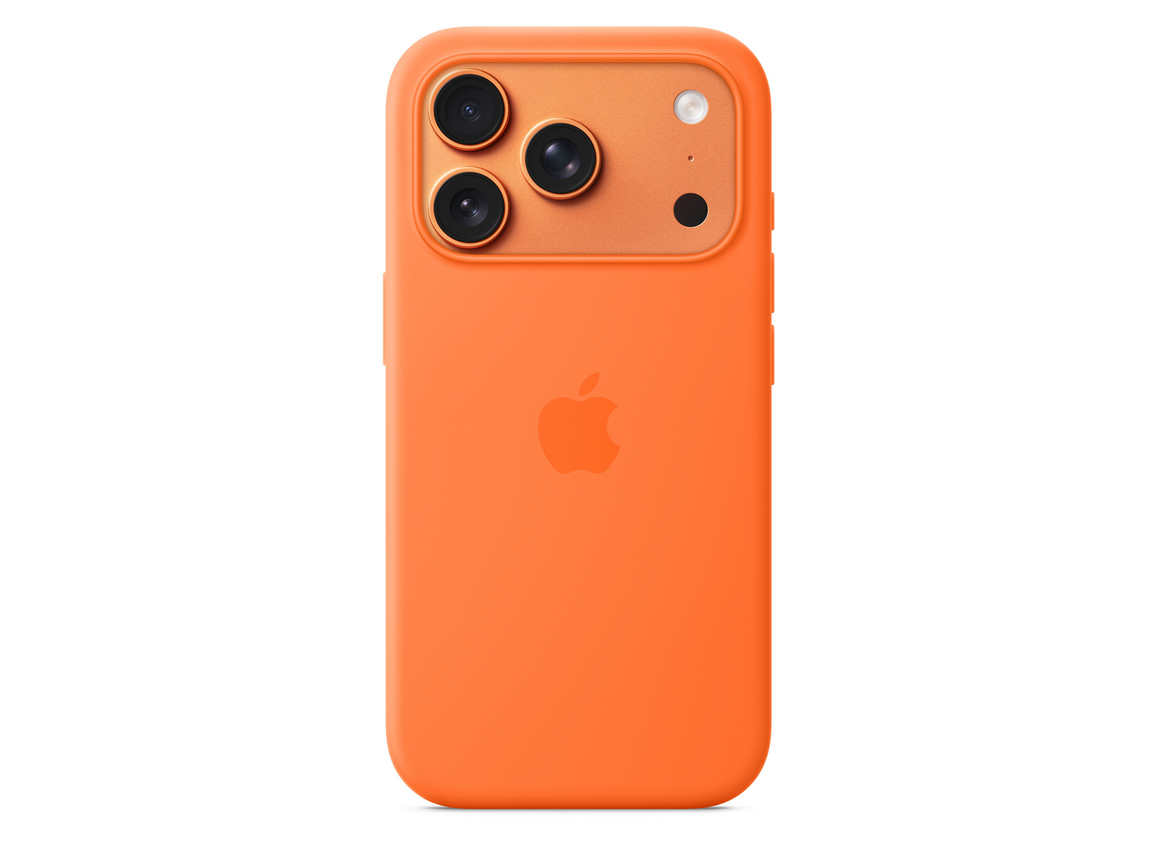iPhone 17 Pro Silikon Case mit MagSafe - Orange