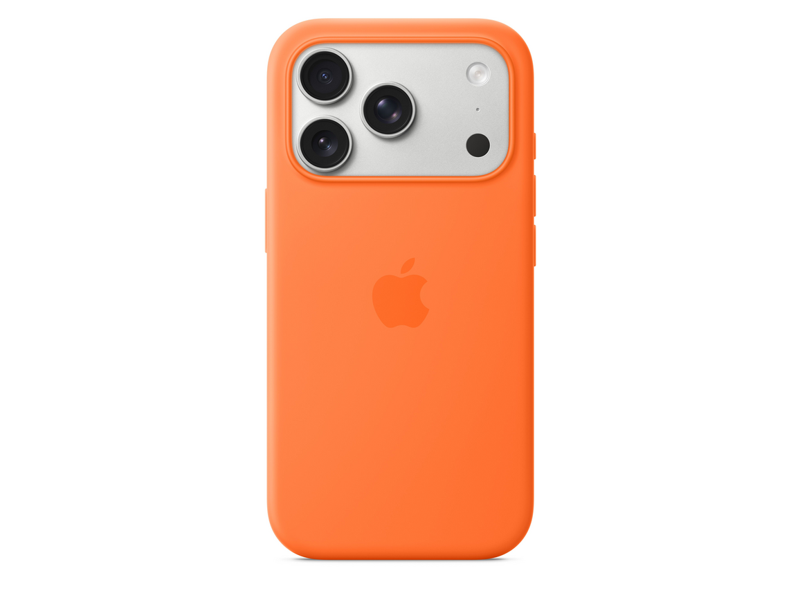iPhone 17 Pro Silikon Case mit MagSafe - Orange